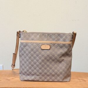 Kate Spade Beige Patterned Crossbody Bag